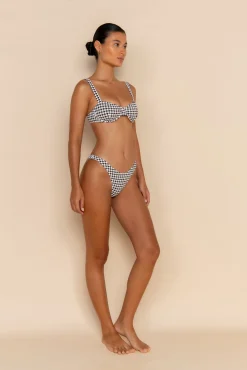 ESCAPE BRACUP TOP - HOUNDSTOOTH