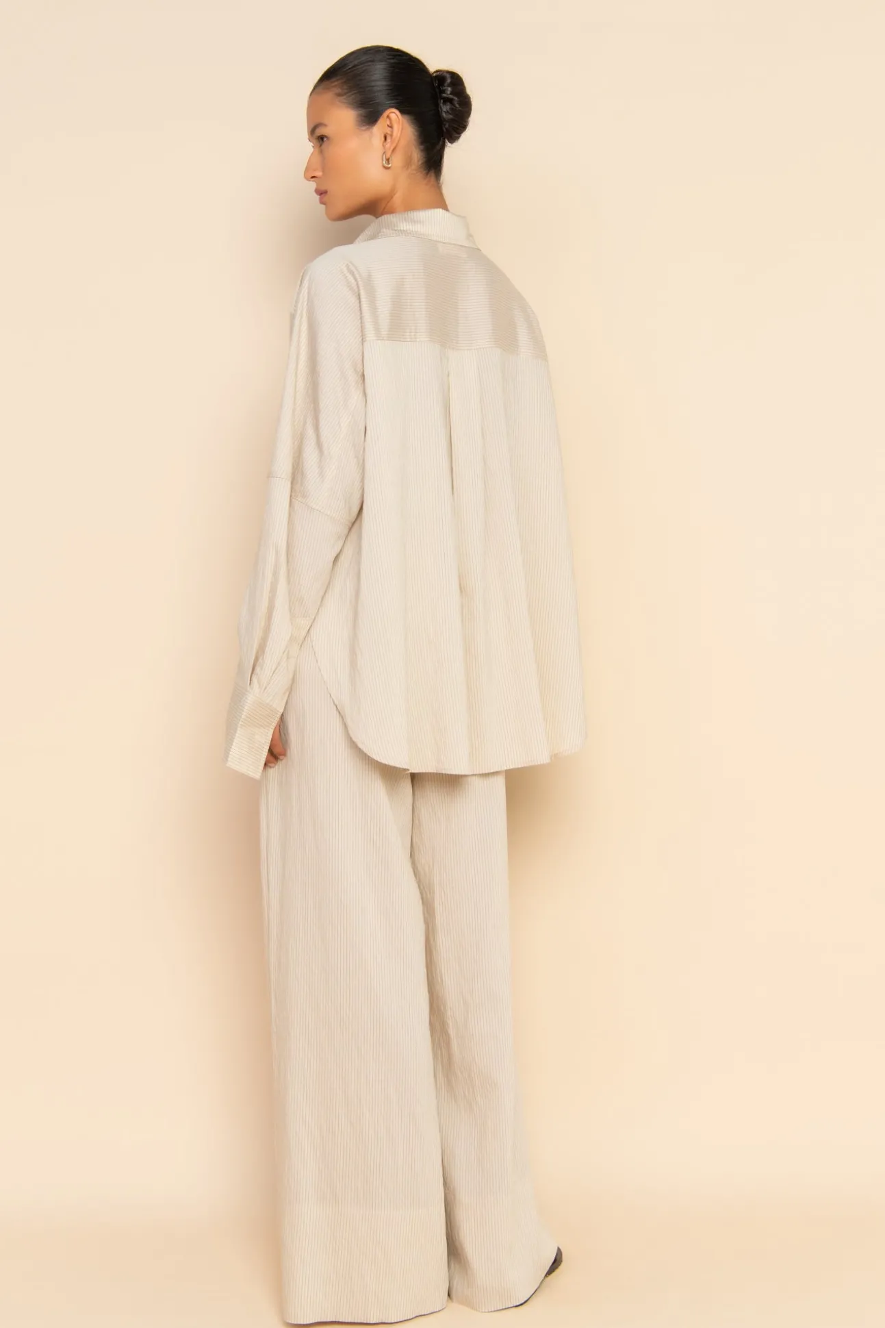 IVY SHIRT - OAT STRIPE