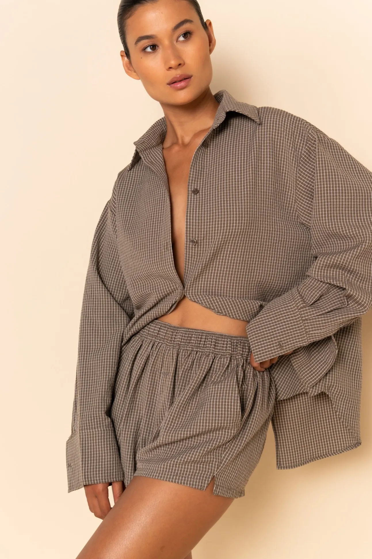 JOSEFINA SHIRT - ESPRESSO