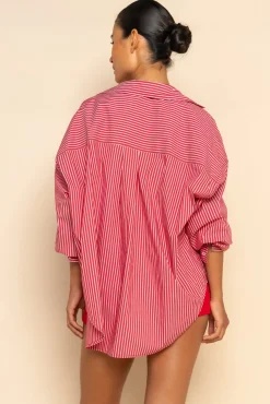 JUDE SHIRT - CHERRY STRIPE